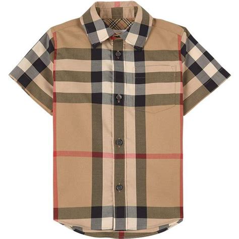 burberry 80278751|Check Stretch Cotton Shirt in Archive beige .